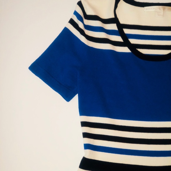 Boston Proper Striped Peplum top - Picture 3 of 3
